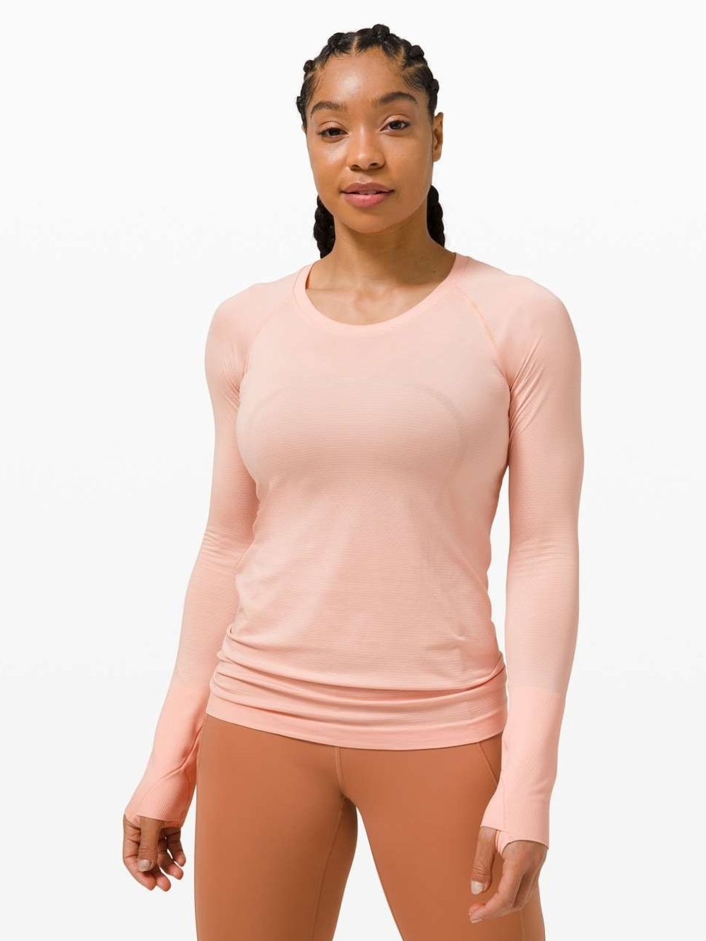 Lululemon Swiftly Tech Long Sleeve 2.0 Pink Mist Shirt 18